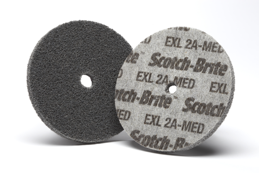 Scotch-Briteâ„¢ EXL Unitized Wheel, XL-UW, 2A Medium, 3 in x 1/2 in x 1/4 in, 20 ea/Case