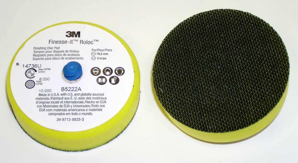 Product image for 3M 14736U ROLOC FNSH PAD 3" FOR FINESSE-IT BUFF PAD 12/CA