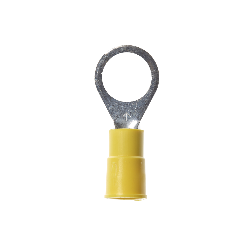 Product image for 3M MVU10-38R/SK Vinyl Insulated Butted Seam Ring Tongue Terminal