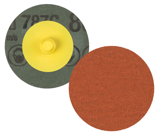 3M™ Roloc™ Fibre Disc 787C, 80+, TR, 3 in, Die R300V, 50/Carton, 200 ea/Case