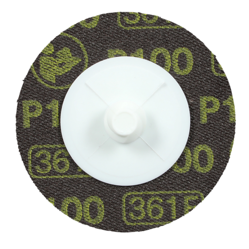 3M™ Roloc™ Disc 361F, P100 YF-weight, TR, 2 in, Die R200P, 50/Carton, 200 ea/Case