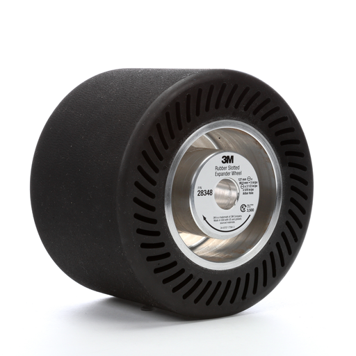 3M™ Rubber Slotted Expander Wheel 28348, 5 in x 3-1/2 in 5/8 in Arbor Hole, 1 ea/Case
