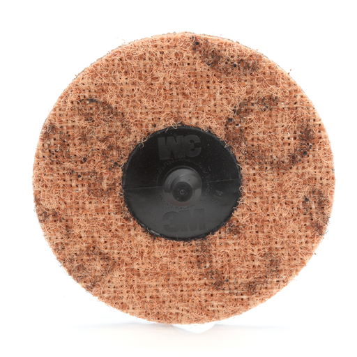 Scotch-Brite™ Roloc™ Surface Conditioning Disc, SC-DR, A/O Coarse, TR, 3 in, with Scrim, 25/Carton, 100 ea/Case