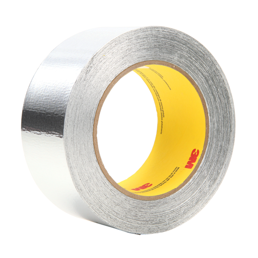 3M™ Aluminum Foil Tape 425, Silver, 2 in x 60 yd, 4.6 mil, 24 Roll/Case