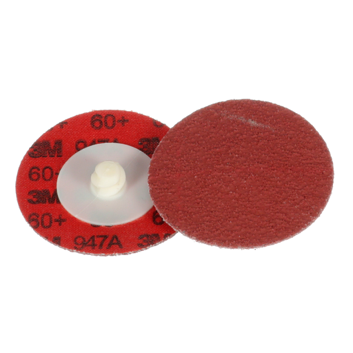 3M™ Cubitron™ II Roloc™ Durable Edge Disc 947A, 60+, X-weight, TR, Maroon, 2 in, Die R200P, 50/Carton, 200 ea/Case