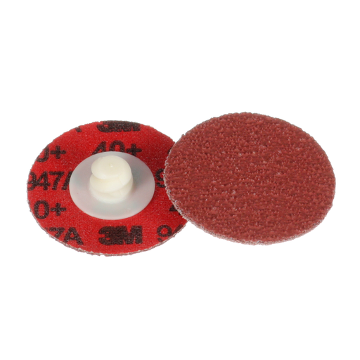 3M™ Cubitron™ II Roloc™ Durable Edge Disc 947A, 40+, X-weight, TR, Maroon, 1-1/2 in, Die R150S, 50/Carton, 200 ea/Case