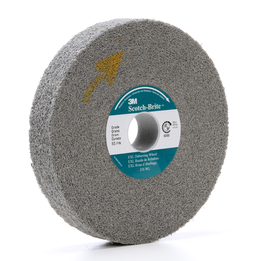 Scotch-Brite™ EXL Deburring Convolute Wheel, XL-WL, 8S Fine, 12 in x 2 in x 5 in, 1 ea/Case
