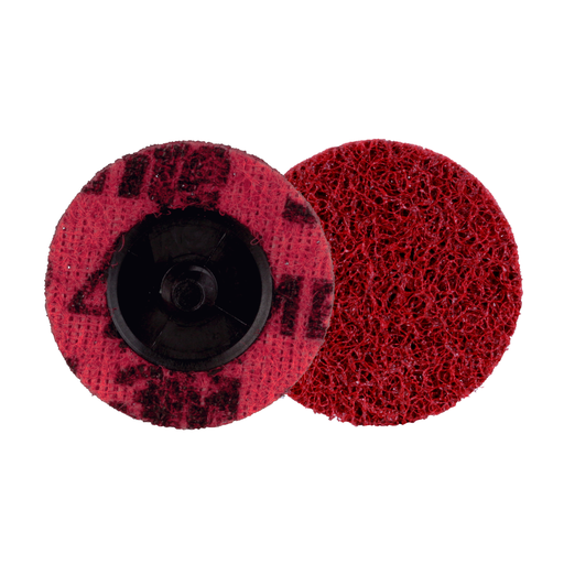 Scotch-Brite™ Roloc™ Precision Surface Conditioning Disc, PN-DR, Medium, TR, 2 in, 50/Carton, 200 ea/Case, Dispenser Pack