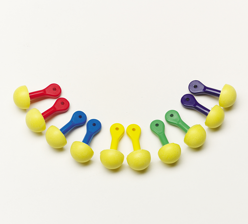3M™ E-A-R™ EXPRESS™ Pod Plugs™ Earplugs 321-2200, Uncorded, Assorted Color Grips, Pillow Pack, 400 Pair/Case