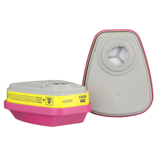 3M™ Organic Vapor/Acid Gas Cartridge/Filter 60923, P100, 60 EA/Case
