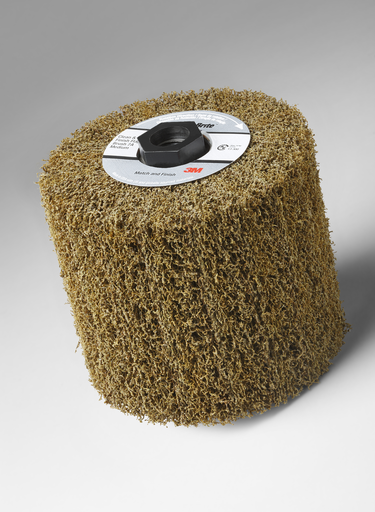 Scotch-Brite™ Match and Finish High Strength Flap Brush, 4-1/2 in x 4 in x 5/8 in-11 7A CRS, 1 ea/Case