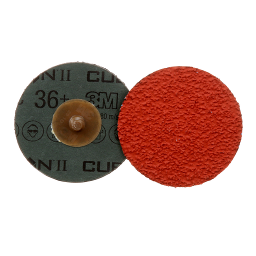 3M™ Cubitron™ II Roloc™ Fibre Disc 987C, 36+, TR, 3 in, Die R300V, 50/Carton, 200 ea/Case