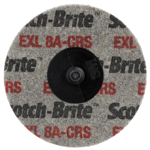 Scotch-Brite™ Roloc™ EXL Unitized Wheel, XL-UR, 8A Coarse, TR, 3 in, 10/Carton, 40 ea/Case