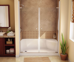 141442-L-000-002 Aker Icon Base 6030 AcrylX Alcove Shower