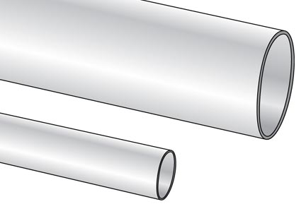 Non Shrink Tubing, 0.032", 0.032", PTFE, Natural