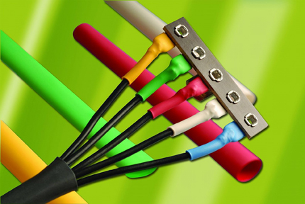 Heat Shrink Tubing, 4:1, 90C Shrink, 0.38"-1.50", Polyolefin, Black