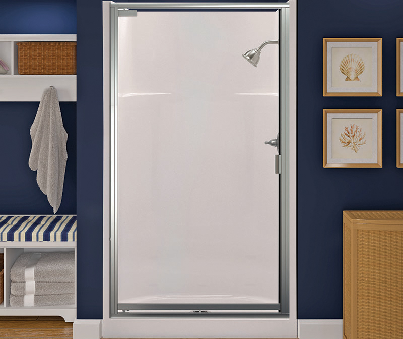 1363CM AFR 36 x 36 AcrylX Alcove Center Drain One-Piece Shower in White, White, Center Drain