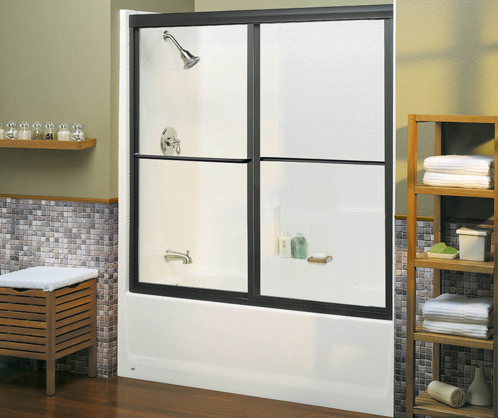 2603DTM AFR 60 x 32 AcrylX Alcove Right-Hand Drain One-Piece Tub Shower in White, White, Right-hand Drain