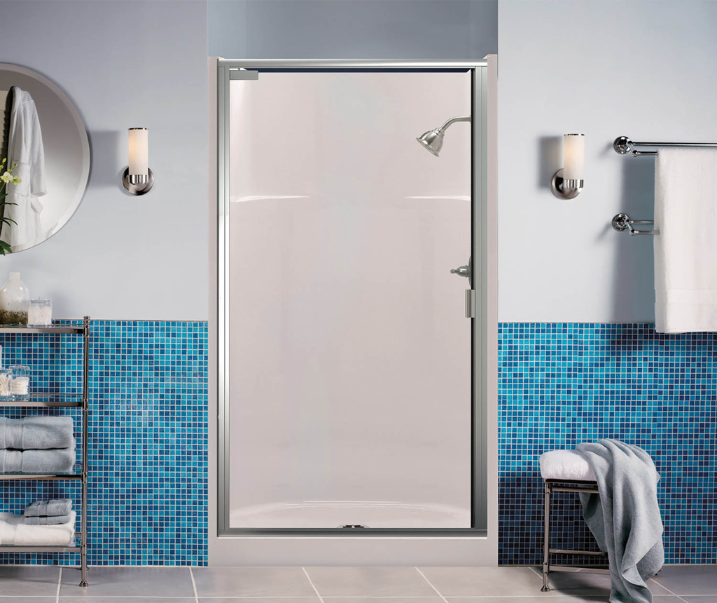 1323CM AFR 32 x 32 AcrylX Alcove Center Drain One-Piece Shower in White, White, Center Drain