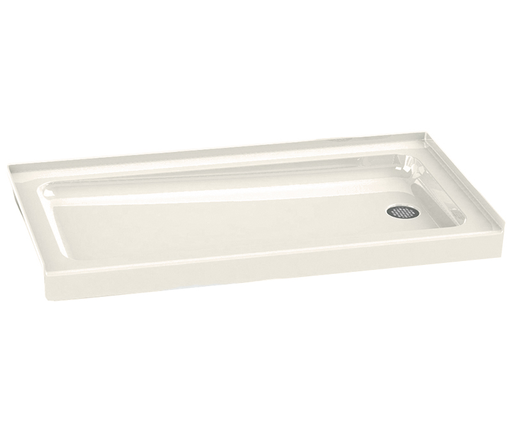 6030ABL/R 60 x 30 Acrylic Alcove Left-Hand Drain Shower Base in White, White, Left-hand Drain