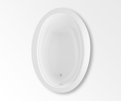 Belmont II Elements 71 x 42 Acrylic Drop-in Universal Drain Bathtub in White, White, Universal