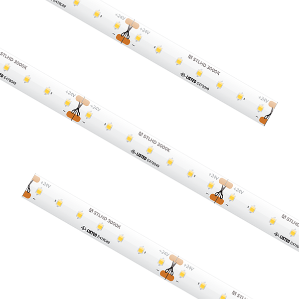 Product image for AMELI STLHD-NW-16 STL HD GRD TRULUX,24V,3500K, 16.4FT RL W/3 CNKTS, 2.19W/FT.IP54, 94+CRI, 2.46IN CUT, 16.4FT MAX