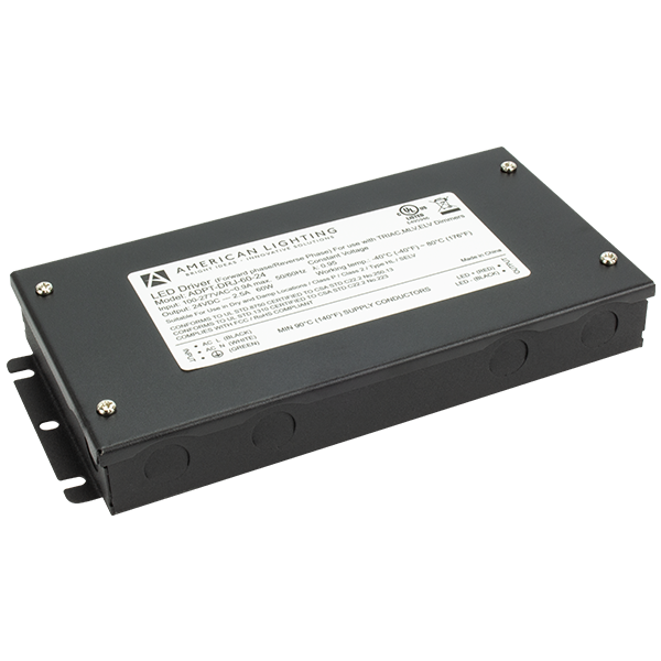 Product image for American Lighting ADPT-DRJ-60-24 24VDC 60W Phase Cut Constant Voltage Driver with Junction