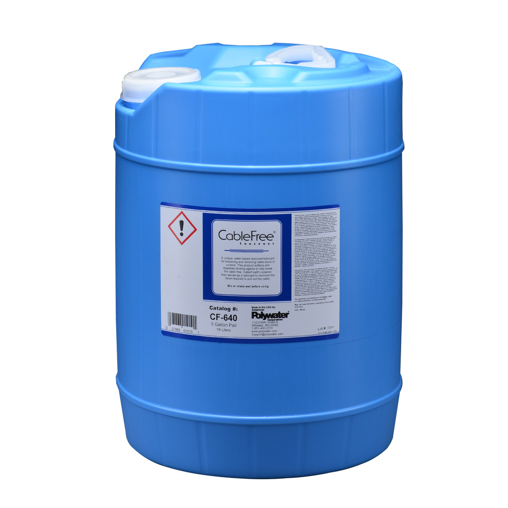 Product image for American Polywater CF-640 5 Gallon Pail Loosener Lubricant