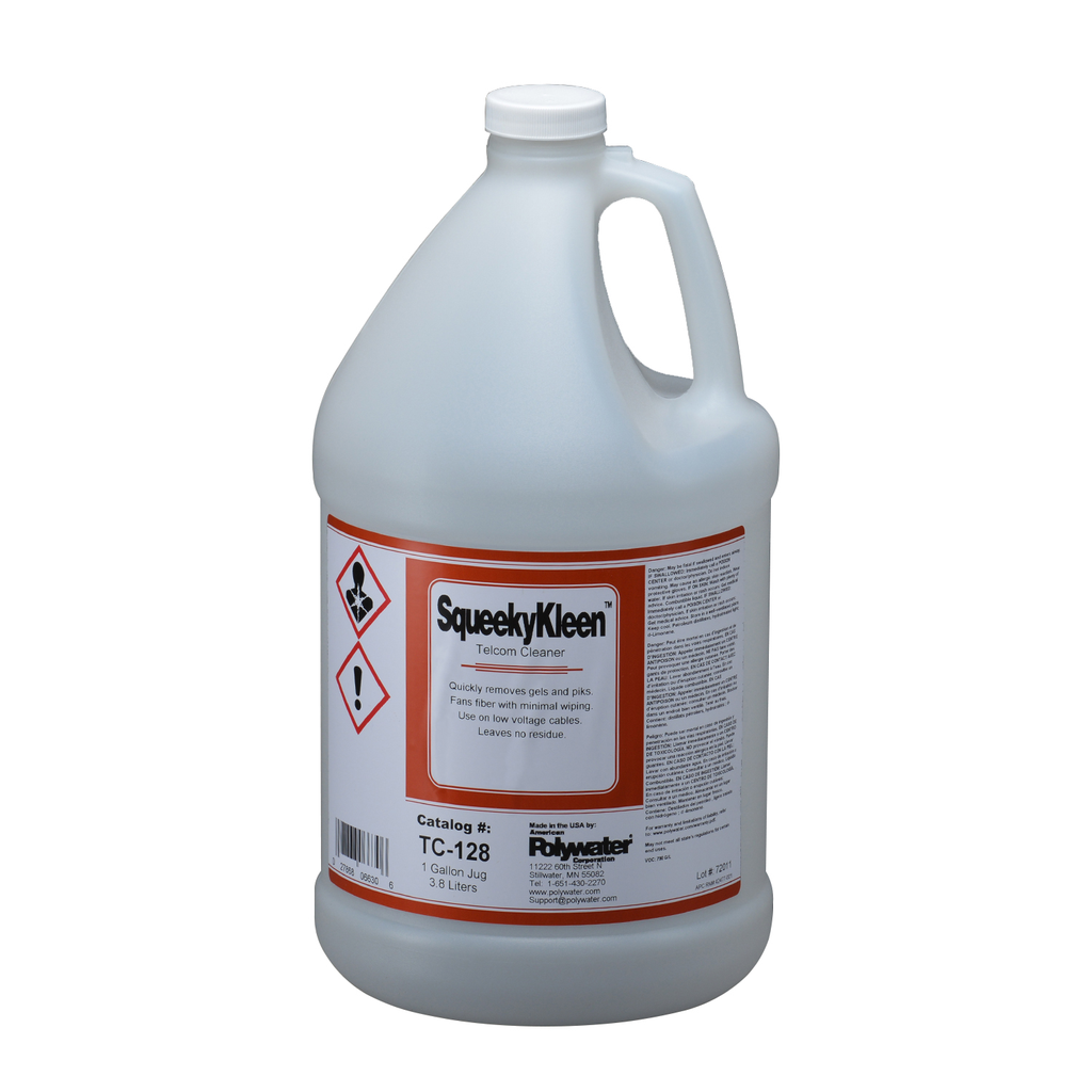 Product image for POLYWATER TC-128 GALLON SQUEEKY KLEEN TELCOM CLEANER