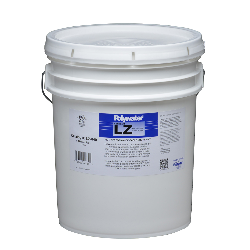 Product image for POLYWATER LZ-640 5GAL POLYWATER LUBE