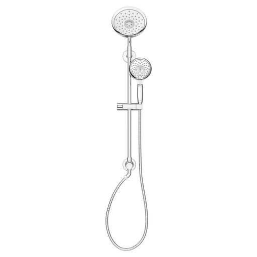 Spectra Versa Shower System with 7” Four-Spray Showerhead and Hand Shower – 24” Slide Bar, CHROME