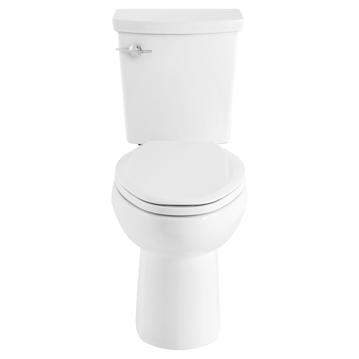 H2Option Ada Dual Flush Right Height Elongated Toilet, WHITE