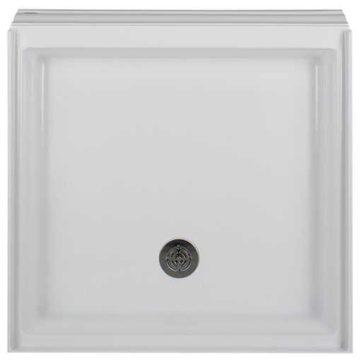 Town Square 36 in. x 36 in. Single Threshold Shower Base in White, WHITE