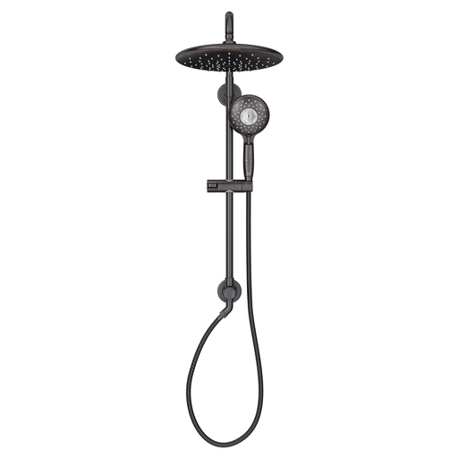 Spectra Versa Shower System with Rain Showerhead and Hand Shower – 2.5gpm, LEGACY BRONZE