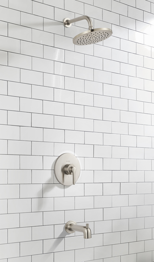 STUDIO S Water Saving PB Bath/Shower Trim W/ PB Cartridge, BRUSHED NICKEL