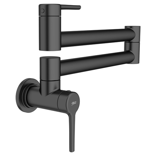 Studio S Wall-Mount Swing Arm Pot Filler Kitchen Faucet, MATTE BLACK (FITTINGS)