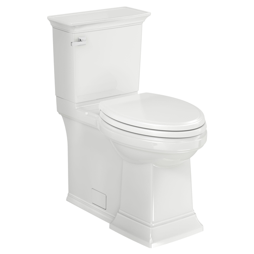 Town Square S Skirted Two-Piece Right-Height Elongated Toilet with Left-Hand Trip Lever, WHITE