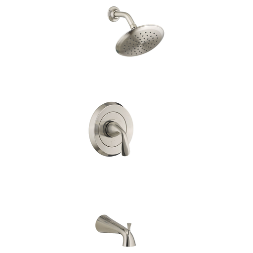 Fluent PB Bath/Shower Trim W/ PB Cartridge, BRUSHED NICKEL
