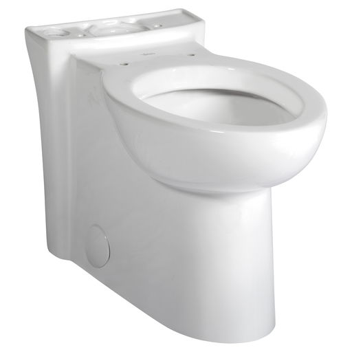 Right Height Elongated Bowl With Seat In White, WHITE