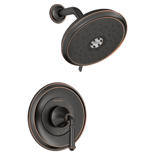 American Standard DELANCEY PB SHOWER TRIM W CART 1.8 GPM, LEGACY BRONZE