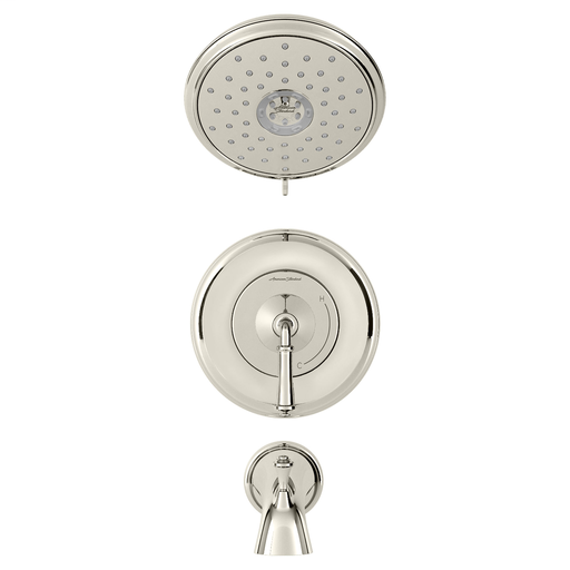 American Standard DELANCEY PB BATH SHOWER TRIM W CART 2.5 GPM, POLISHED NICKEL PVD