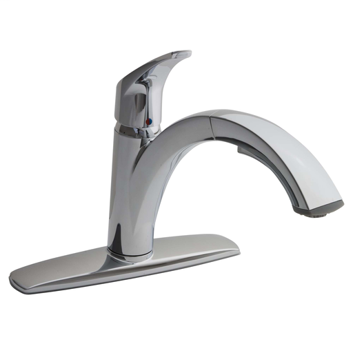 Arch Single Handle Pull Out Kitchen Faucet, STAINLESS STL