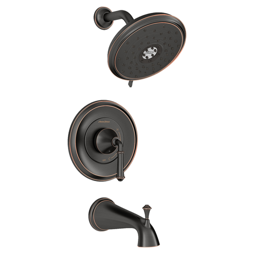 American Standard DELANCEY PB BATH SHOWER TRIM W CART 1.8 GPM, LEGACY BRONZE