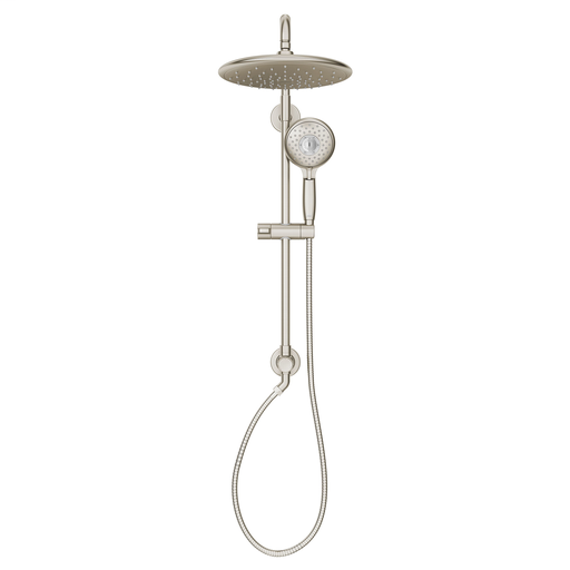 Spectra Versa Shower System with Rain Showerhead and Hand Shower – 2.5gpm, BRUSHED NICKEL