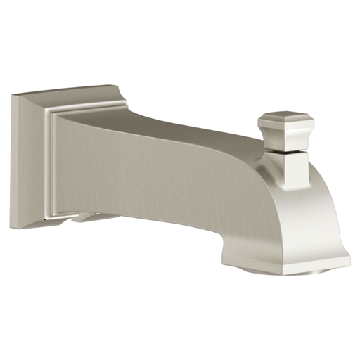 TOWN SQUARE S SLIP-FIT DIVERTER TUB SPOUT BN, BRUSHED NICKEL