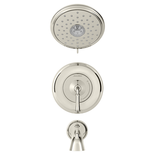 American Standard DELANCEY PB BATH SHOWER TRIM W CART 1.8 GPM, POLISHED NICKEL PVD