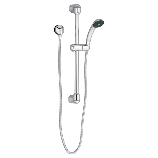SLIDE BAR 25 STANDARD W/FIXED HANDSHWR, CHROME