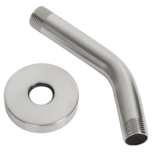Modern Shower Arm, BRUSHED NICKEL