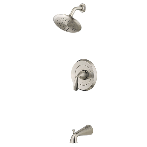 Fluent Water Saving PB Bath/Shower Trim W/ PB Cartridge, BRUSHED NICKEL