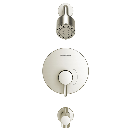 SERIN PB Bath/Shower Trim W/ PB Cartridge, BRUSHED NICKEL